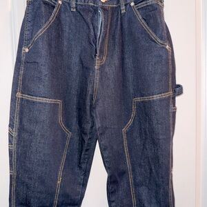 Fashion Nova Dark Blue Relaxed Jeans